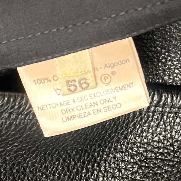 Auc Hermes Suede/Cotton Stand up Collar front zip men's jacket - Picture 12 of 15